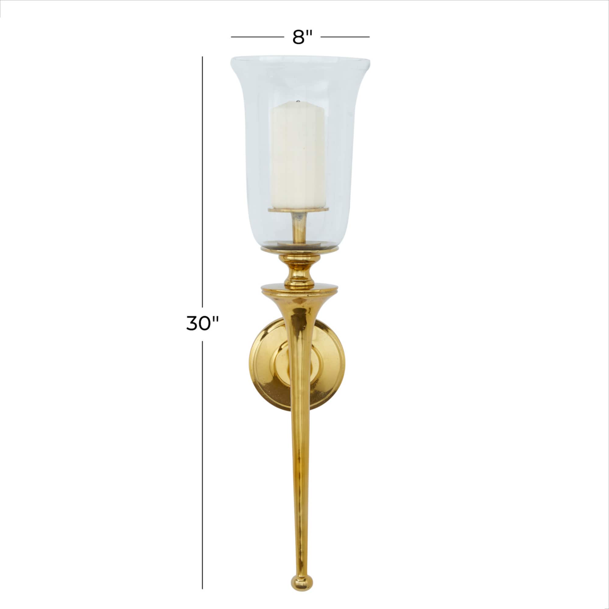 30" Gold Traditional Wall Sconce